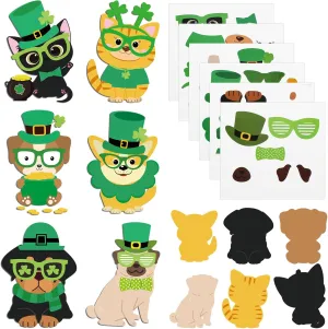Pet Magnet DIY Craft Make Your Own Pet's Craft for Kindergarten Preschool Classroom Home leather hemlock inadequacy trigger Activity Party Supplies 30 Sets St. Patrick's Day DIY Crafts Kit for Kids Bulk St. Patrick's 
