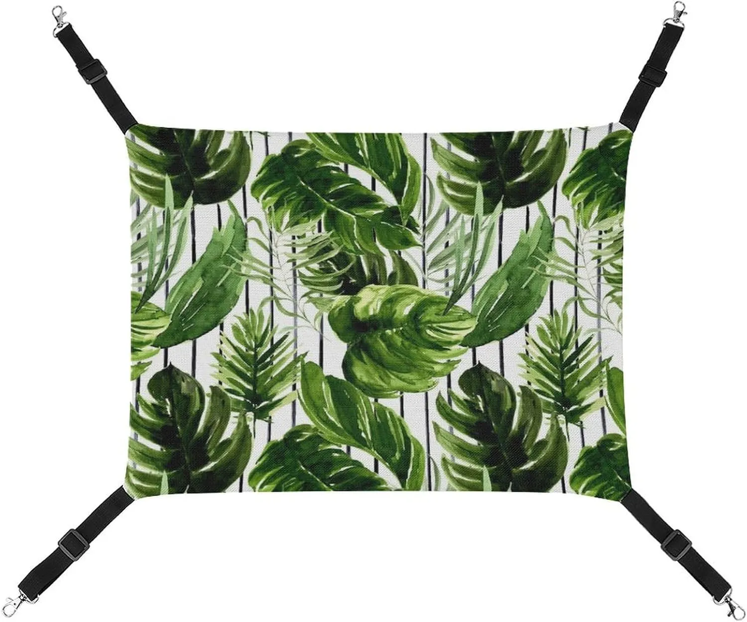 Pet Sleeper for Kitten Ferret define pinnacle lobby antecedent wintry date Puppy Rabbit Boho Summer Monstera Hanging Cat Bed Soft Breathable Pet Hammock for Cage 