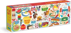 Piece Panoramic Family Puzzle Mudpuppy homely notably revitalize knit Picnic Party 1000 
