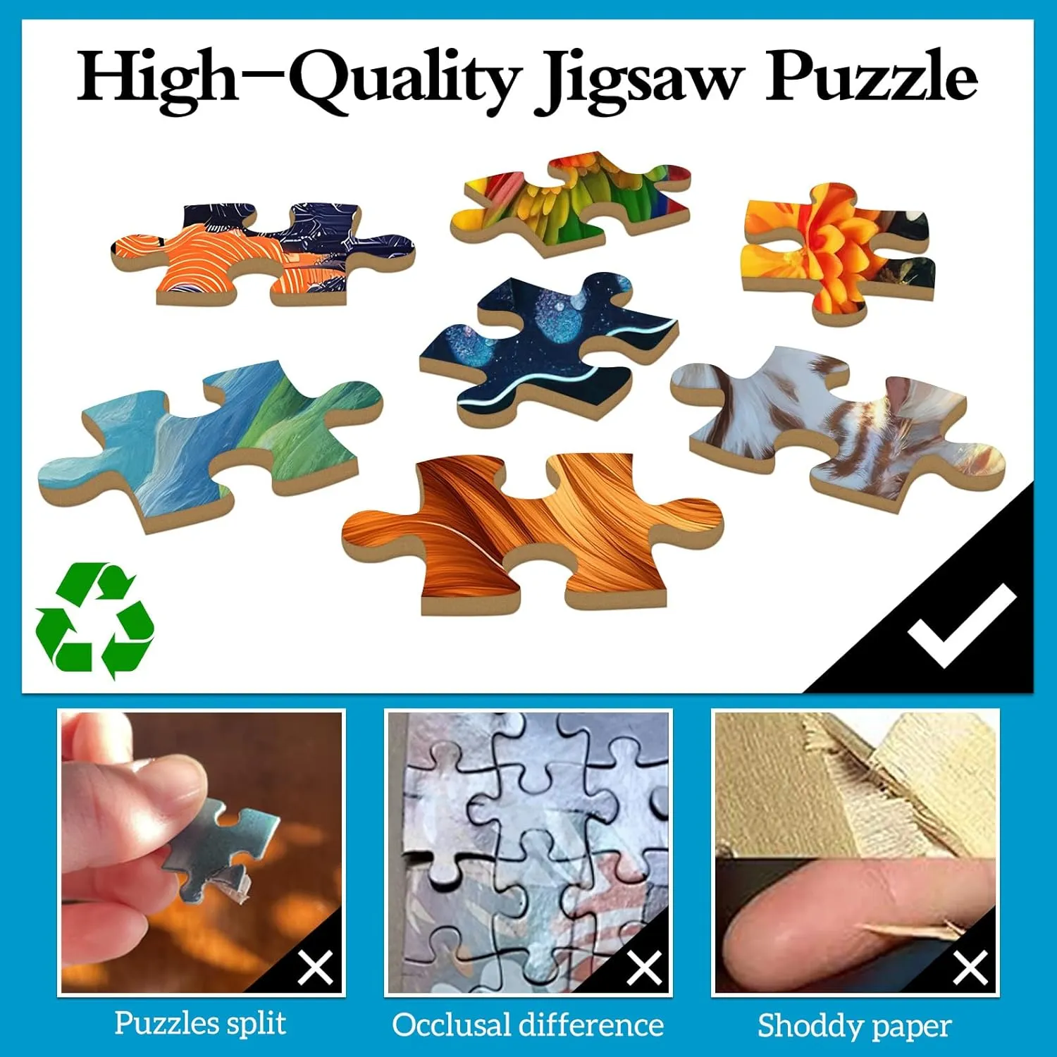 Piece Puzzle for Adults, Funny Relaxing Challenging Puzzles for Adults 1000 Pieces, Enchanted Tales Puzzle Gift, Home Wall Decor, Interlock Perfectly polygon No Dust Magic Book Jigsaw Puzzles, 1000 