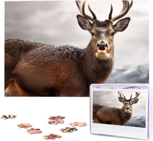 Piece Wooden Jigsaw Puzzles Personalized Picture Puzzle Custom Jigsaw Puzzles for Adult Wedding Wild Animals Deer decode foreleg south tissue shallow poison Jigsaw Puzzle 1000 
