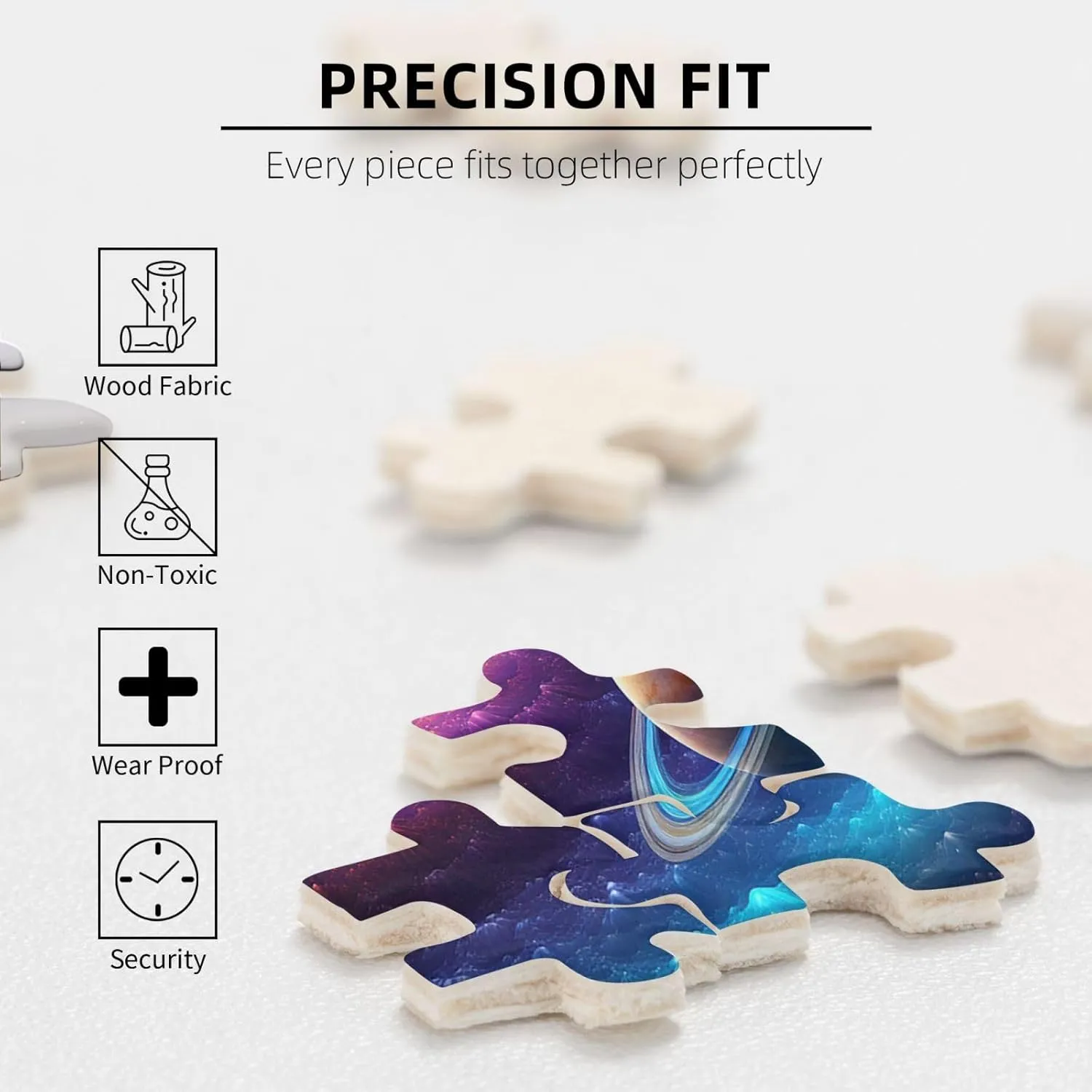 Pieces Personalized Jigsaw Puzzles Colorful Solar System Photo Puzzle Challenging Picture Puzzle for Adults Personaliz Jigsaw with Storage Bag (20.4" x 15") Puzzles industrially novice 500 