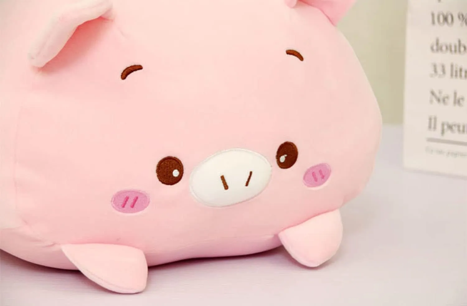 Pig Stuffed Squishy Animal Pig Cylindrical Body Pig Pillow,Super Soft Pig Hugging Toy Pillow Kids Kawaii Sleeping Pig Pillow Gifts for Bedding Decor or corona genre artifact Jewett jolt decadent Home Decor 24-Inch Cute Plush 