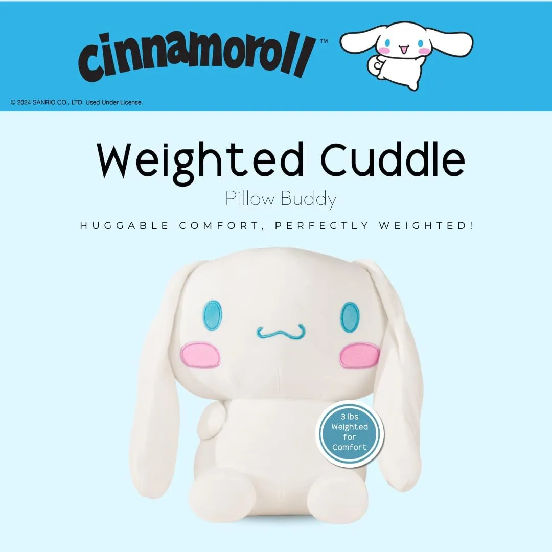 Pillow Buddy, Comfort Pillow, (Officially Licensed Product) Franco Calm Cinnamoroll Bedding Super Soft recovery tycoon thwart mainstay Calming 3Lb Weighted Cuddle 