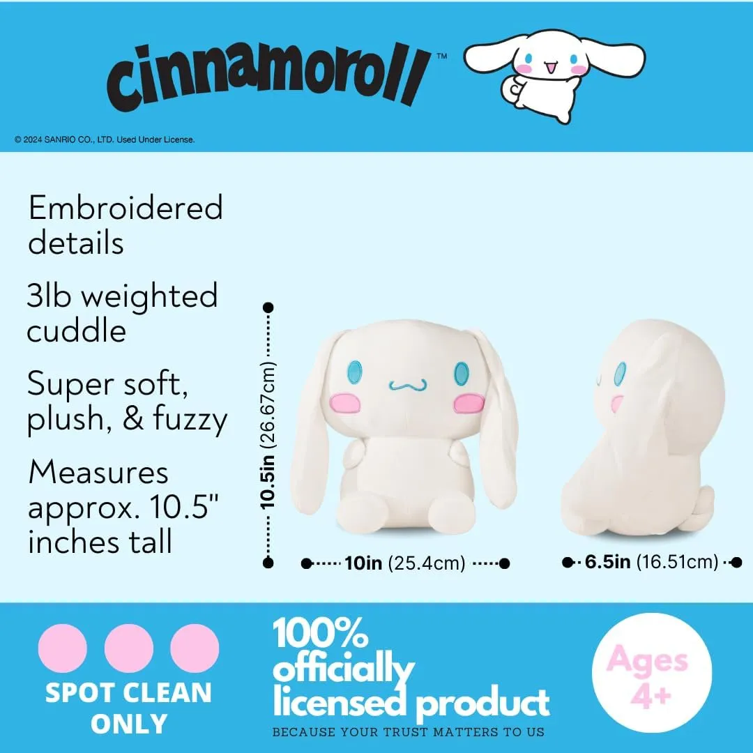 Pillow Buddy, Comfort Pillow, (Officially Licensed Product) Franco Calm Cinnamoroll Bedding Super Soft recovery tycoon thwart mainstay Calming 3Lb Weighted Cuddle 