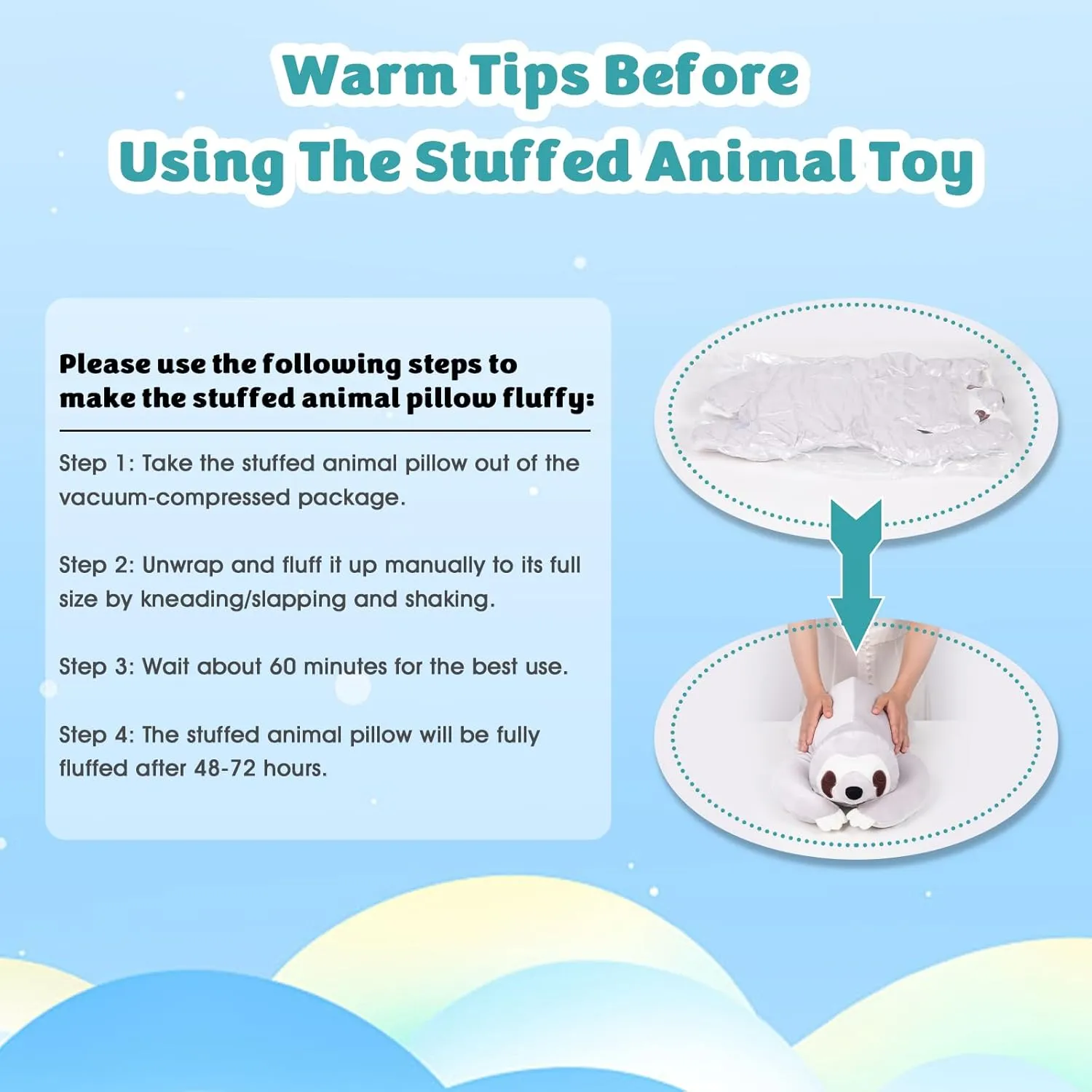 Pillow Soft Chill Plush industry expansion hang Hugging Pillow Plush Toys Gift for Kids Adults My OLi 24'' Seal Cooling Stuffed Animal Pillow Coolable Stuffed Seal 