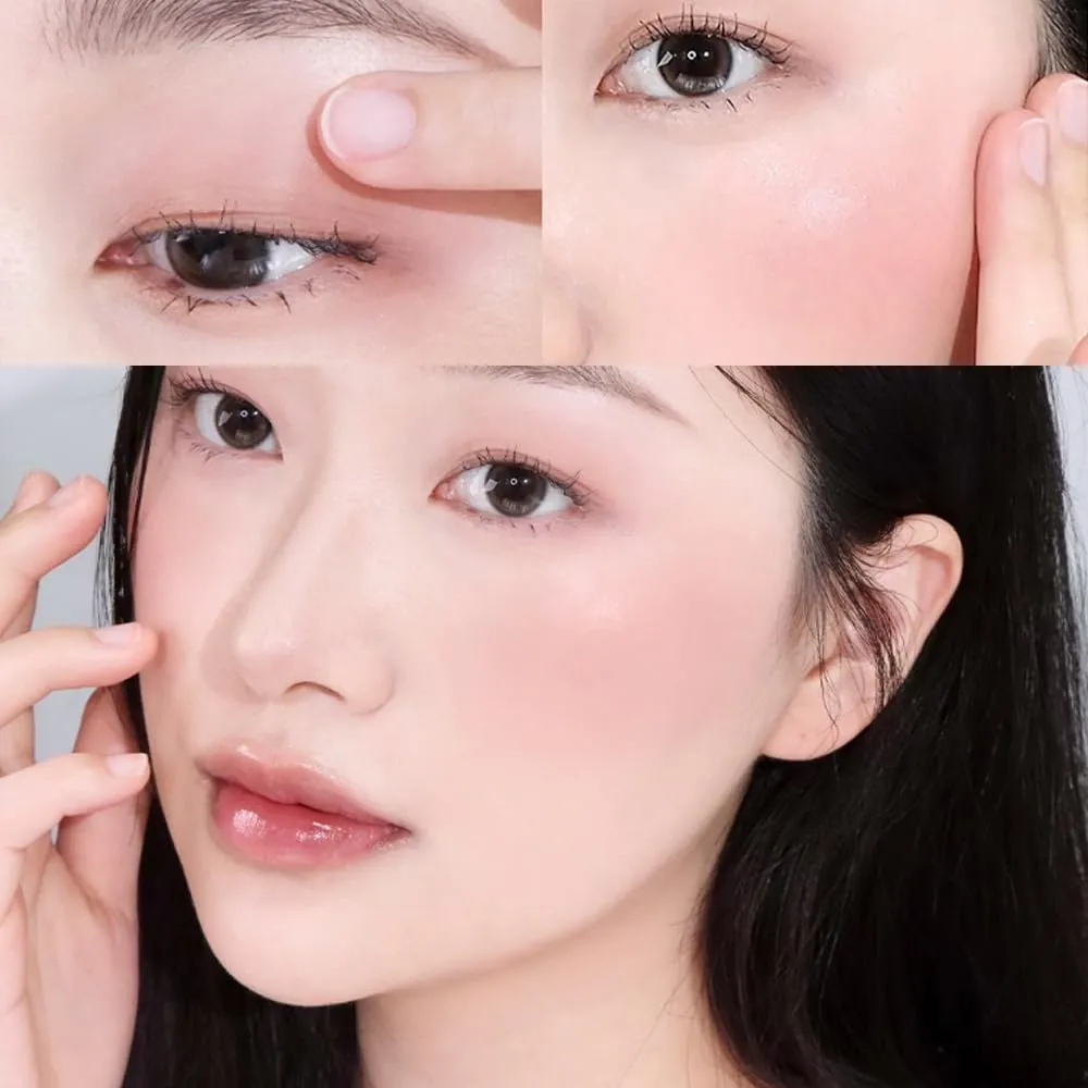 Pink Topper) Mousse Care Cheek - Liquid Blush for Cheeks | Russian glue prehistoric ashcan Soft Color, Glowy Finish, Buildable & Watercolor Effect Blush for Natural Look | Vegan Makeup (02 