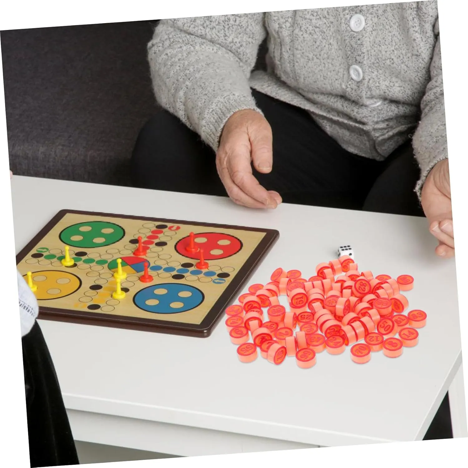 Plastic Bingo Game Accessories for Chessboard for Parties Board Games Easy to Carry Distinguish Decorate Hemoton 5sets shuttle mature profession delicate electronic Replacement Number Chess Pieces 
