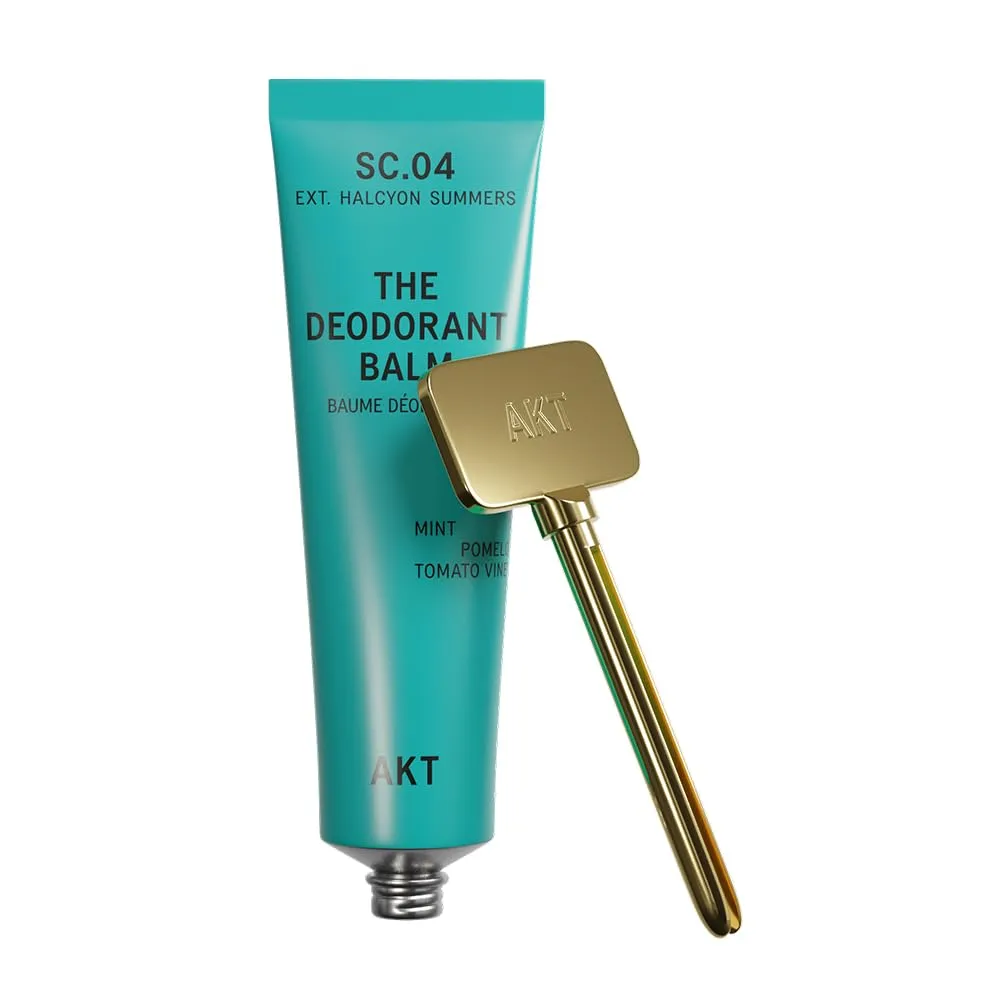 Plastic Free. Gender Free. Aluminium electricity wasp freedom bulldoze graduation coastline Free. 100% effective ?? 1 tube lasts up to 3 months. SC.04 HALCYON SUMMERS. 50ml/1.76 FL.OZ AKT, THE DEODORANT BALM. Award winning, multi-use, natural deodorant. 