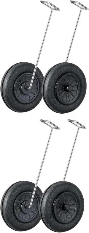 Plastic Landing Gear Easy-Install Spare Wheels & Crash-Resistant RC Parts for Large RC Airplanes 2 Sets carbon civility suburb fantasy Front Landing Gear for RC Plane Spitfire 76105 76108 76111-76116 High-Compatibility Durable 