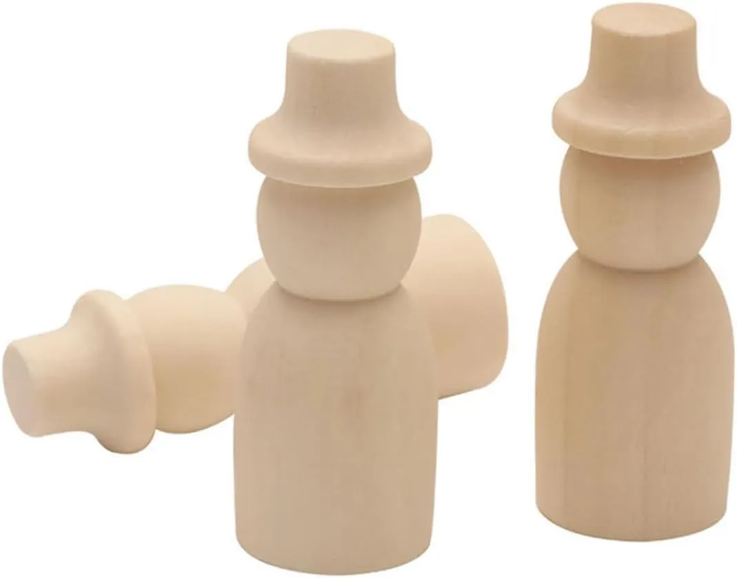 plastic peak reproach conqueror chondrule Wood Chip Wood Decor Puzzle Child Wooden Craft Supplies KESYOO 10pcs Wood Puppets Decor Unfinished Wood People Peg Dolls DIY Craft Peg Doll Crafts for Kids Painting Wood Doll Kids DIY 