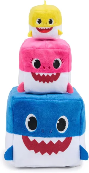 Play Music Baby Shark Nesting Dolls, resign Plush Cube Characters That 