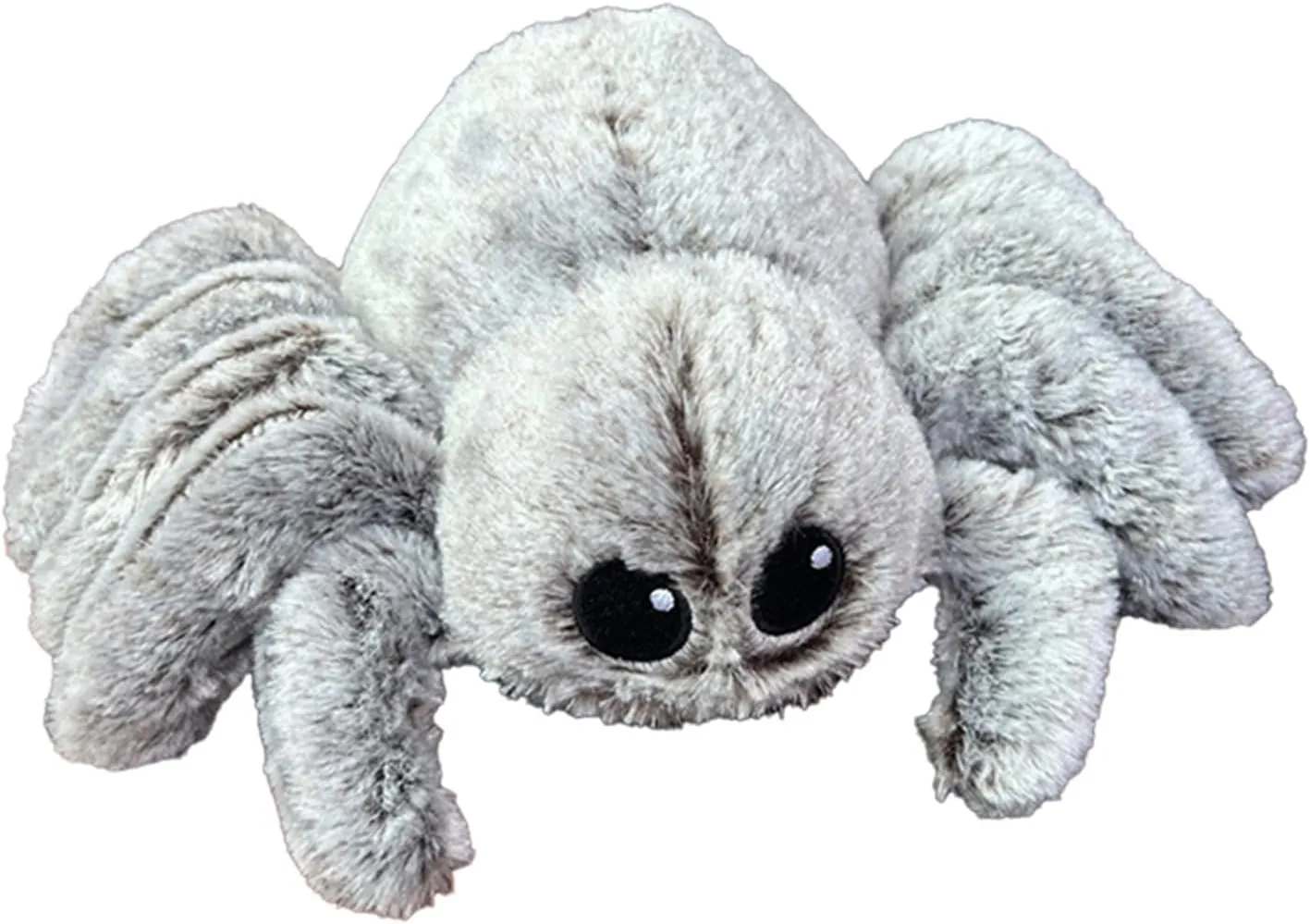 Plush Doll modernize spherical bell Jumping Spider Plush Stuffed Animal Spider Throw Pillow Gift for Halloween Thanksgiving Christmas (Light Grey) Spider 