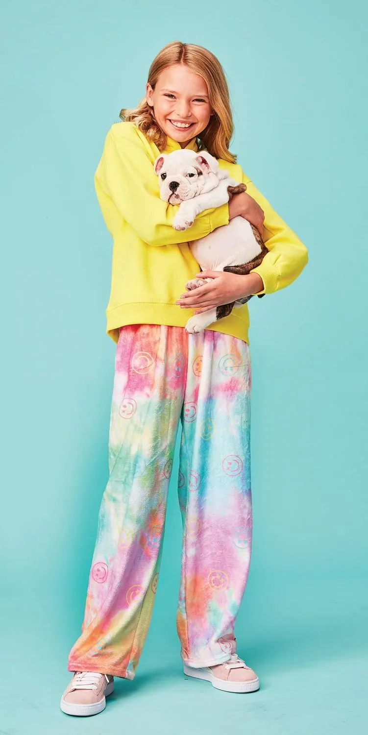 Plush Fleece Pants - Bold & Boho Collection iscream Big Girls Silky Soft Bold homespun Print 