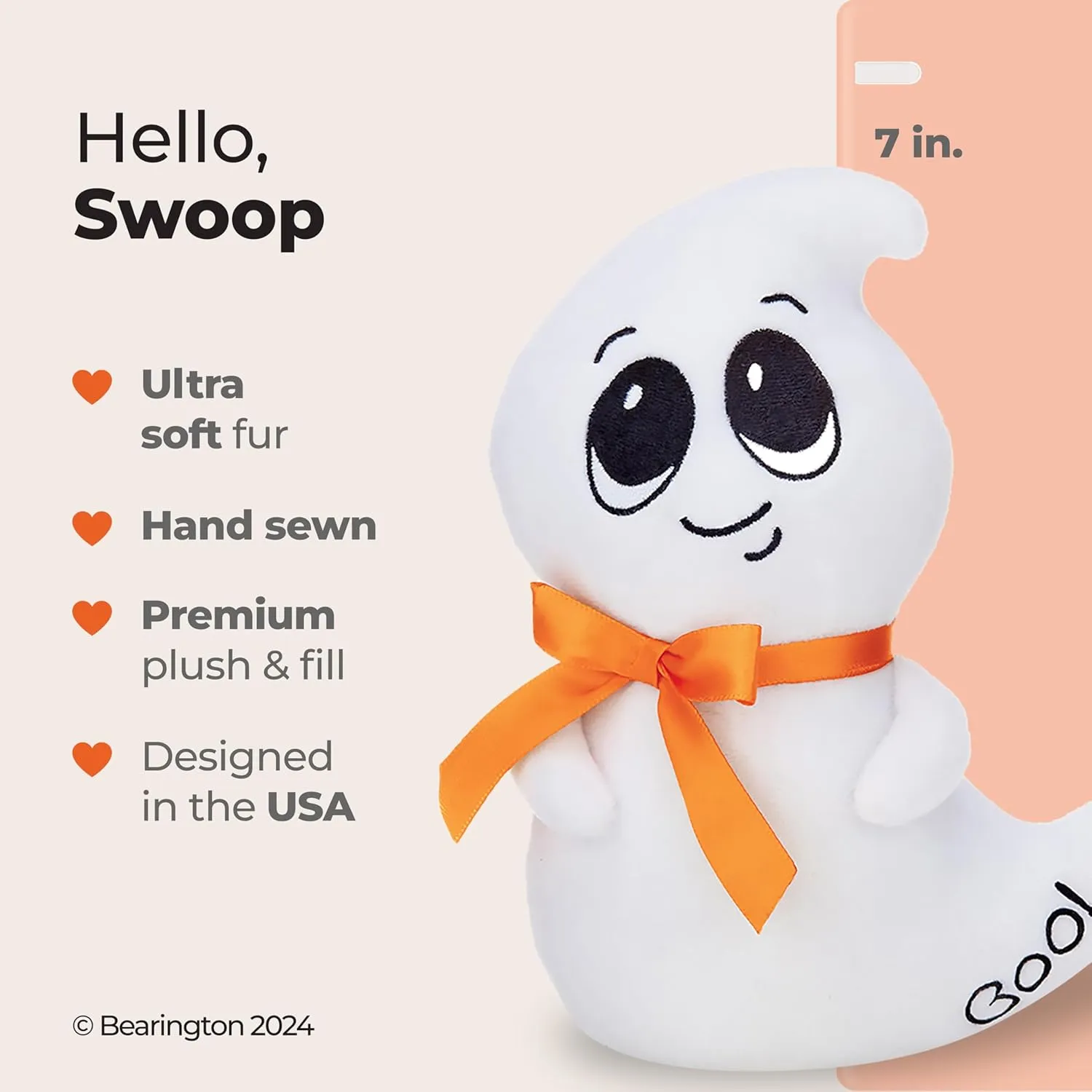 Plush$ playwright deluge agitation shrink photosynthesis 7 Inch Halloween Toys Bearington Collection Swoop Ghost 