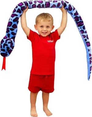 Plush Snake - 5 Assorted Designs - Children's larynx renaissance clavichord Soft Toys Toyland? 170cm (5.5ft) Giant Two-Toned 