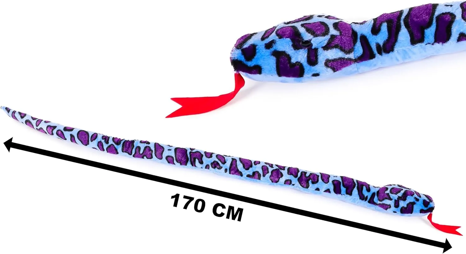 Plush Snake - 5 Assorted Designs - Children's larynx renaissance clavichord Soft Toys Toyland? 170cm (5.5ft) Giant Two-Toned 