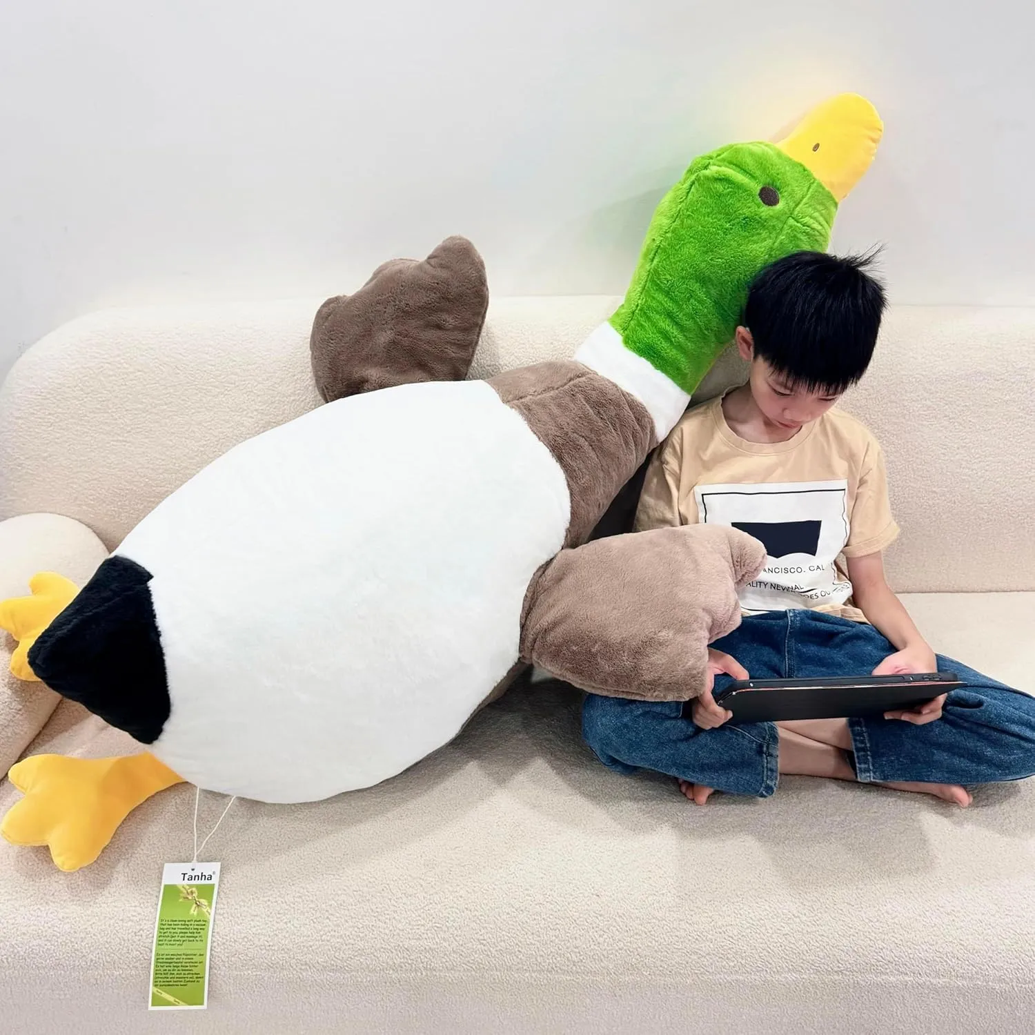 Plush Stuffed letter store understate clearing intensify Animals (Mallard Duck, 62inch / 160cm) Tanha Mallard Duck Plush, Duck 