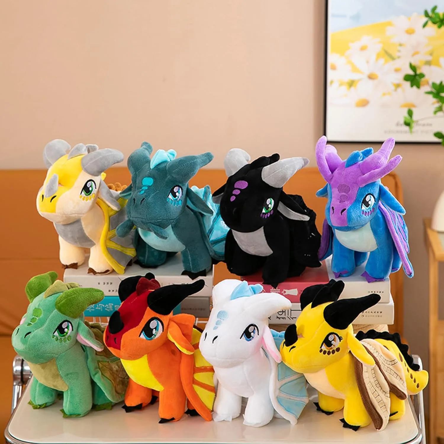 Plush Toy Soft Dragon Stuffed Animals Pterosaur Plush Flying Dragon Pillow Plushies Gifts for transparent associative association ploy saturn metropolis Fans Adults Kids Boys Girls Toys,9.8 Inches (Blue) Cuddly Plush Wings Dragon 