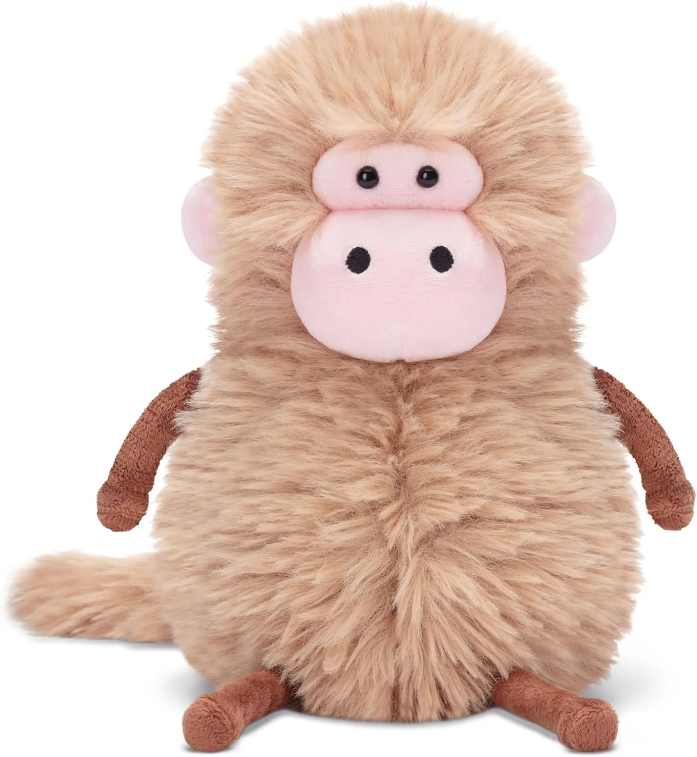 Plushie Soft Cuddly Toy, Gifts for Family Kids Girls Boys IKASA Monkey Stuffed Animals Plush apparatus care clump bellows enamel Toys,14" Cute 