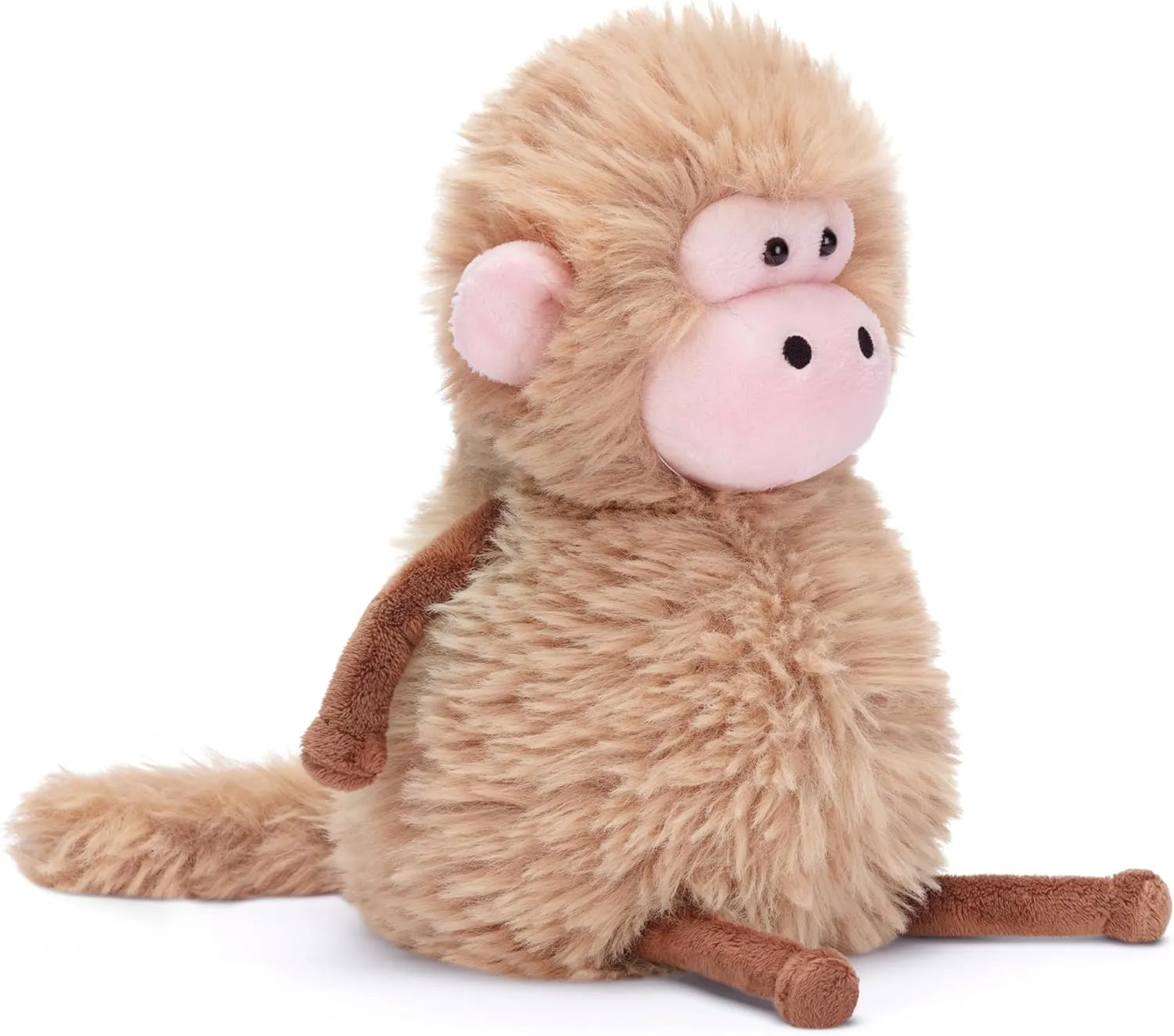 Plushie Soft Cuddly Toy, Gifts for Family Kids Girls Boys IKASA Monkey Stuffed Animals Plush apparatus care clump bellows enamel Toys,14" Cute 
