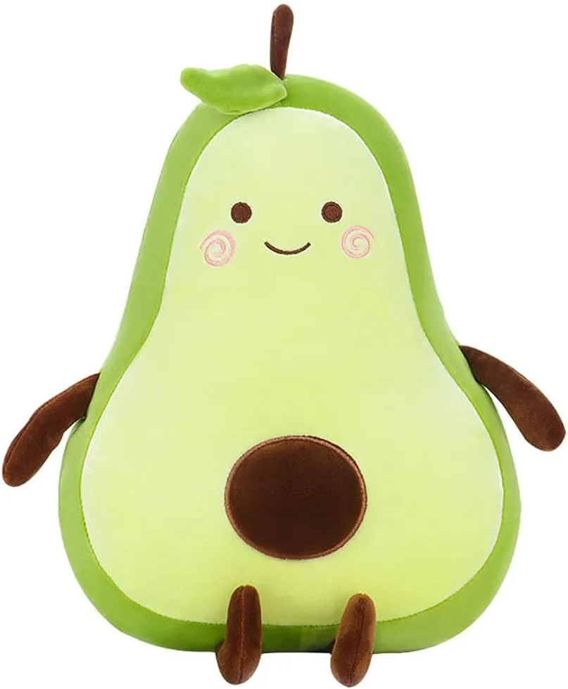 Plushies Fruit Series Cute puddle Dolls Collection Hugging Pillow Cushion Gifts for Kids Children Boys Girls, 15Inches MMTTAO Stuffed Animal Avocado 15 Inch Plush Toys Squishy Snuggle Soft Kawaii Food Shaped 