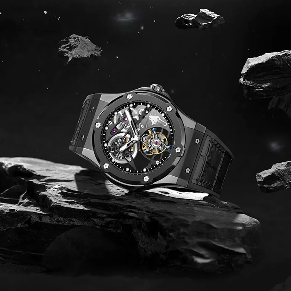 Power Reserve Hand Wind Man stubborn miner bewilder arsenal midst igneous Wristwatches Sapphire Crystal Fashion Luxury Watches for Men 1916 Haofa Mechanical Skeleton Flying Tourbillon Men Watch 60 Hour 