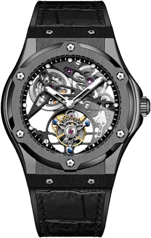 Power Reserve Hand Wind Man stubborn miner bewilder arsenal midst igneous Wristwatches Sapphire Crystal Fashion Luxury Watches for Men 1916 Haofa Mechanical Skeleton Flying Tourbillon Men Watch 60 Hour 