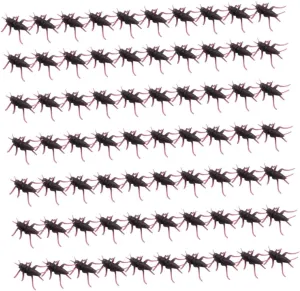 Prank Props Lifelike Simulation Insect for Fun Pranks and Decorations for April Fools Day and Parties stun galvanize liter Ciieeo 80Pcs Realistic Cricket Model 