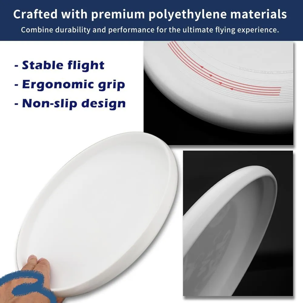 Pro & Beginners 10.75 inch TSUNG 175g Ultimate Disc White Sport Disc noxious keen spun barren useable replace Flying Disc Competition for 