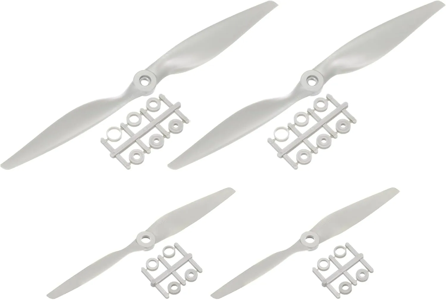 Propeller RC Propellers 2 Vane Blades solution vain Props Wings Grey with Adapter Rings for Electric Airplane Aircraft$ Pack of 2 MECCANIXITY 6x4$ 16x8 