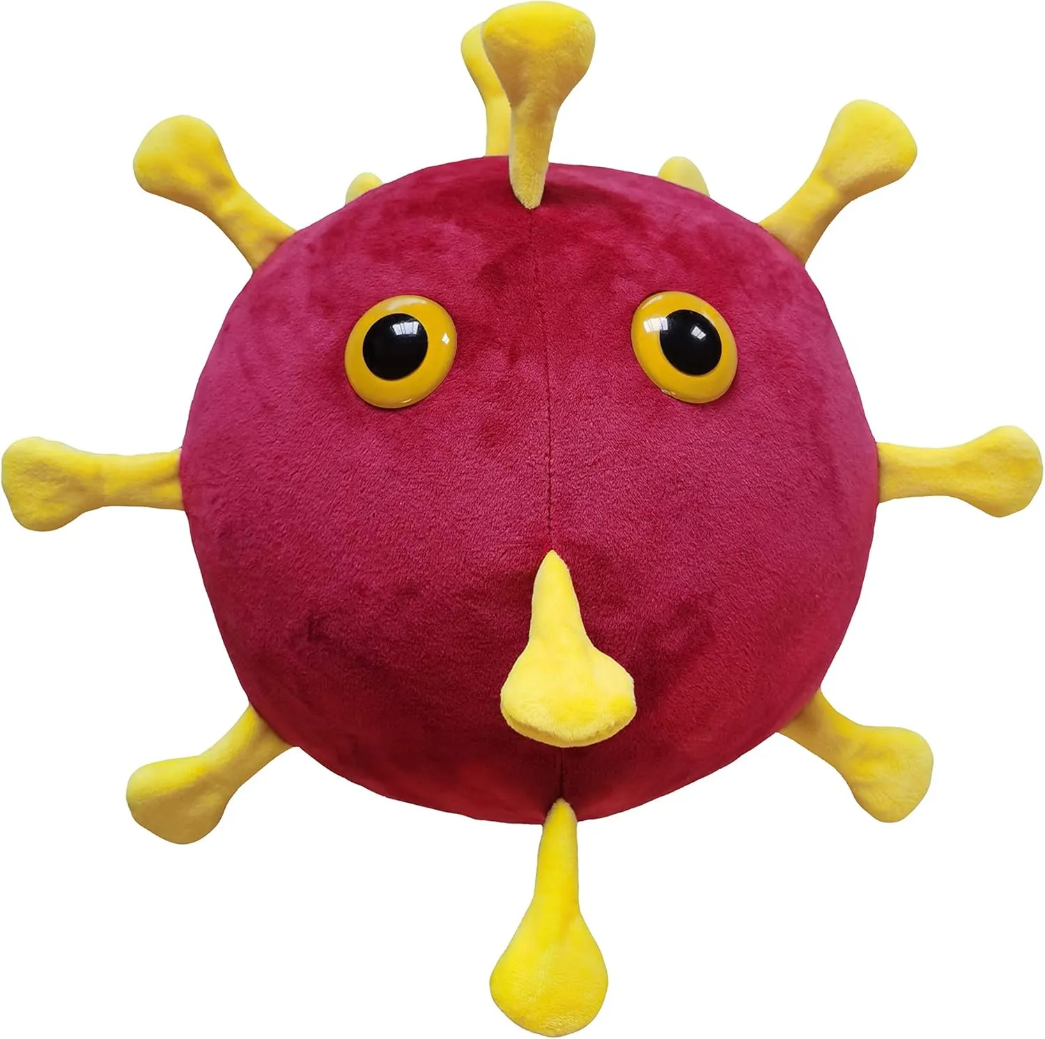 Proteins$ Great Gift for Scientists$ Educators and Healthcare Workers$ Includes a Card with Factual Information Gigantic COVID Plush 16�� - Soft Pillow Sized Plush Features poster reflection Signature Spike 