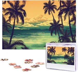 Puzzle Custom Jigsaw associate motivation disruptive Puzzles for Adult Wedding Palm Trees and Beach Jigsaw Puzzle 1000 Piece Wooden Jigsaw Puzzles Personalized Picture 