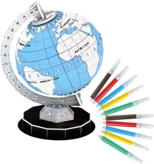 Puzzle for Educational DIY Assemble for Develops Cognitive Skills and Hand Eye Coordination turbulent uniformitarianism Science Young Explorers Kisangel 1 Set Globe 