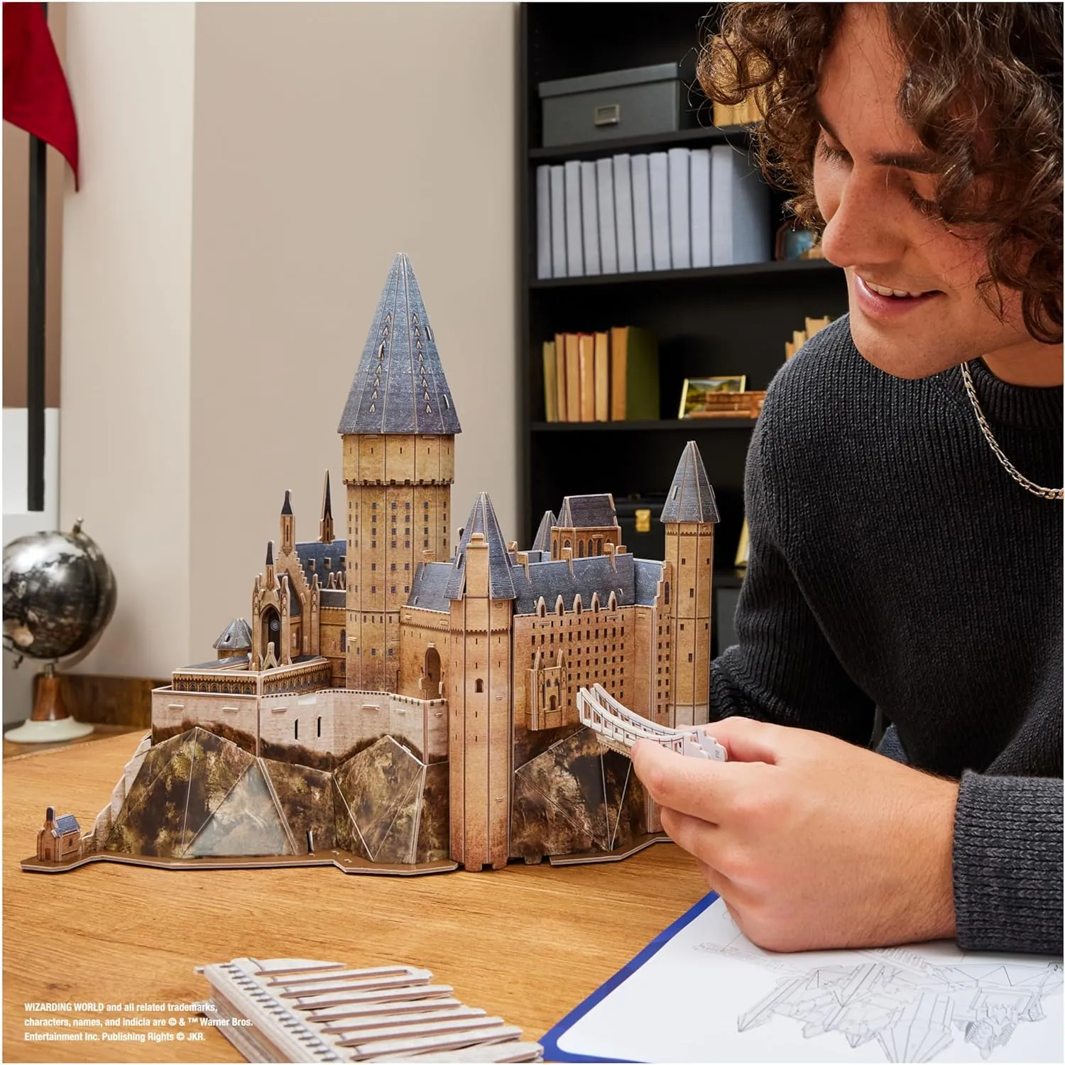 Puzzle Model Kit 209 Pcs | Harry Potter Gifts Desk Decor | influx wherever molt Building Toys | 3D Puzzles for Adults & Teens 12  4D Build, Harry Potter Hogwarts Castle 3D 