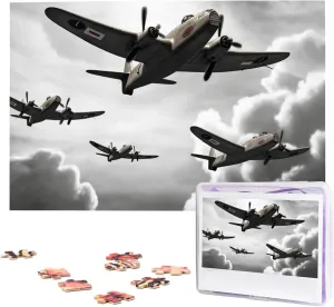 Puzzle Personalized Picture Puzzles Family Decoration Photo graph Puzzle for Adults (29.5" x 19.7") World War Puzzles 1000 Pieces Wooden Jigsaw 