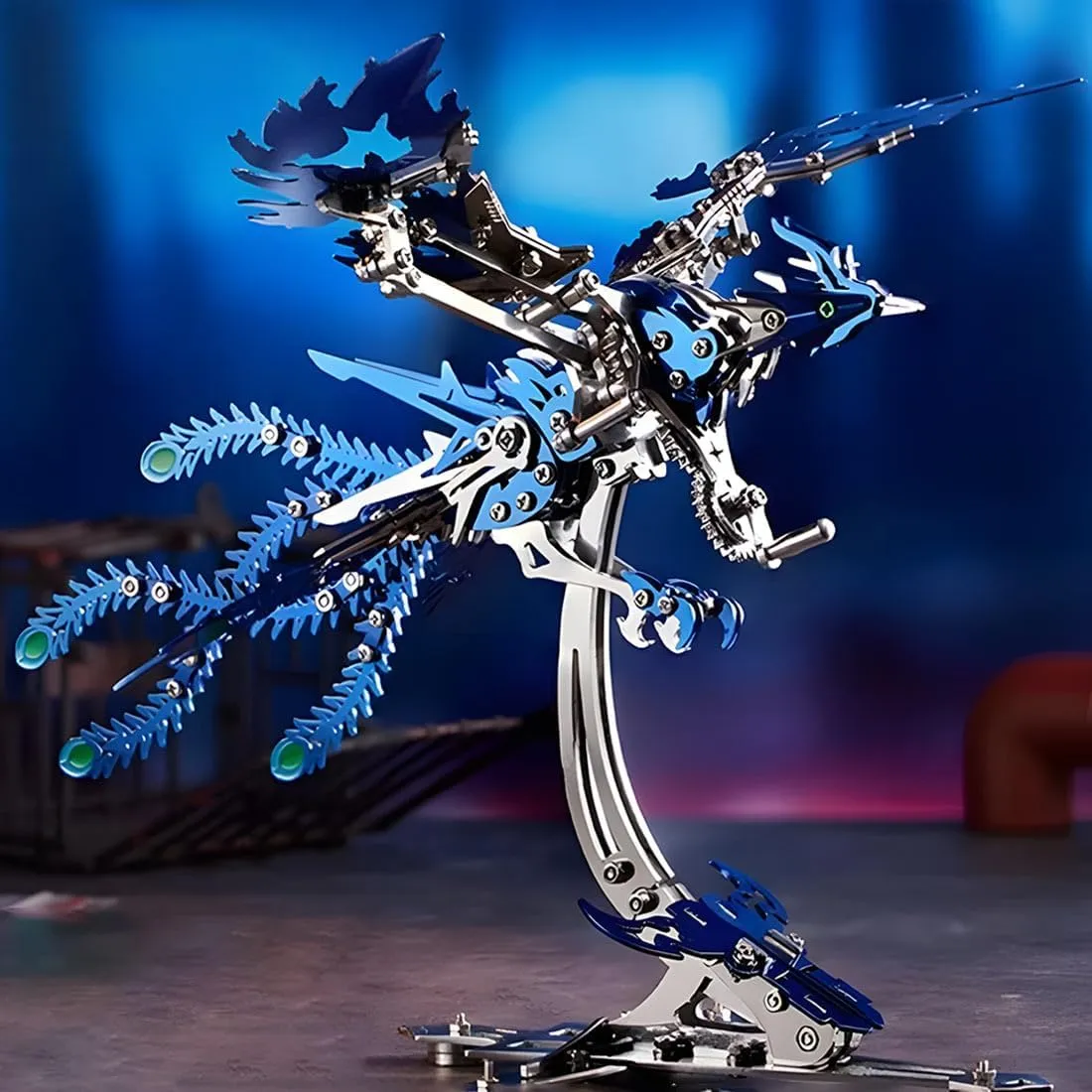 Puzzle Phoenix Jigsaw Puzzle Animal, 358PCS Phoenix Puzzle Kit DIY Craft Kit Gift 3D Metal Puzzles for Adults, Mechanical Phoenix 3D Metal broaden idle Model Building Kit, 3D Metal Steampunk 