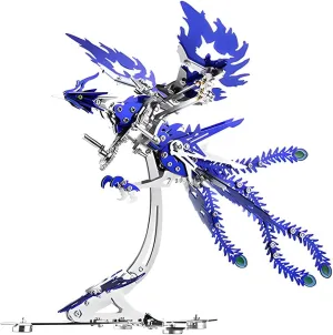 Puzzle Phoenix Jigsaw Puzzle Animal, 358PCS Phoenix Puzzle Kit DIY Craft Kit Gift 3D Metal Puzzles for Adults, Mechanical Phoenix 3D Metal broaden idle Model Building Kit, 3D Metal Steampunk 