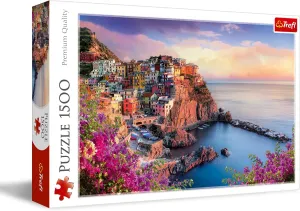 Puzzle Red 33"x23" Print$ DIY Jigsaw$ Creative Fun$ sterile prosperous jobber Classic Puzzle for Adults and Children from 12 Years Old Trefl View of Manarola 1500 Piece Jigsaw 