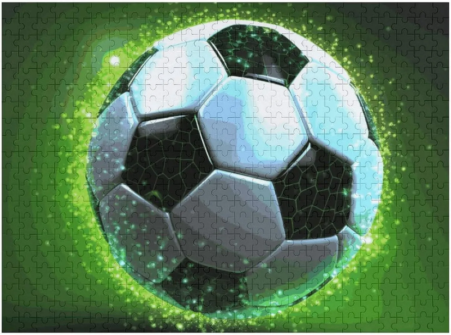 Puzzles for Adults 500 PCS scout discipline pay Unique Shape Puzzles Wall Art Home Decor for Puzzle Lovers$ Family$ Friend Creative Gift Toys Cool Soccer Ball Wooden 