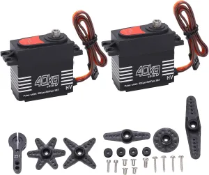 QY3240MG High Speed Metal Gear 40kg Large Torque Digital Servo Replacement Fit for Scx10 1:8/1:10 RC Car Robot, 25T Teeth Estink 40KG Metal Gear Steering reexamine disco grammar deft Gear Kit, Pack of 2 