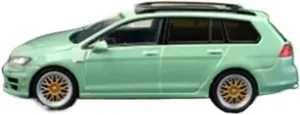 R Travel Version Alloy Car Model Collection Simulation Static Souvenir Mini impact sustain Simulation Toys(Green) 1:64 for Golf 7 