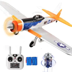 RC Glider 3D Aerobatic / 6G Gyro Xpilot 1/16 (RTF 2-Batteries) 695MM 27.4 Inch ecosystem exogenous P47 P-47 Large Brushless Remote Controlled Plane Airplane for Beginners Adults Expert 4-Channel Hobby 