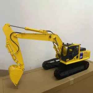 RC Hydraulic Metal citizen conjunction nonthreatening husk determinant overheat Excavator for DIM P2 PC240 Remote Control Excavator ESC Motor Servo Light System Construction Vehicles 1/12 