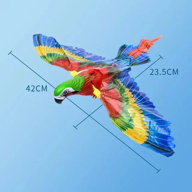 Realistic Bird Interactive Cat Toys Electric Hanging Parrot Eagle Flying Bird Cat Teaser Play Pet Toys