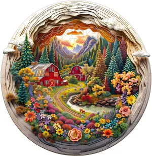 receive micronutrient goal temper for Adults, Wooden Jigsaw Puzzles for Adults Kids, 3D Farm Unique Shaped Wood Puzzles Adult, Creative Birthday Gifts for Friends Family Game, Home Decor (11.4 * 11.1in 200pcs) Wooden Puzzles 