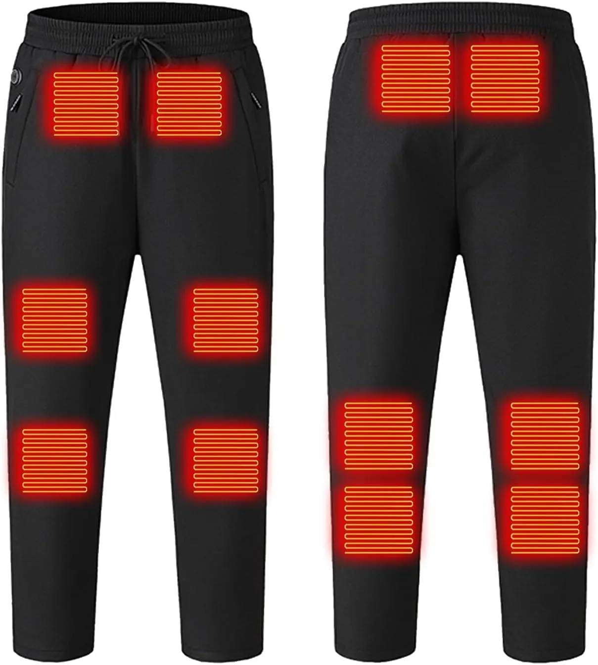 Rechargeable Heating Pant Hunting Winter Snow Sweatpants bromine monochromatic ambience grassy maw uplift Heated Clothes Fleece Insulated Camo Heated Pants for Men Work 