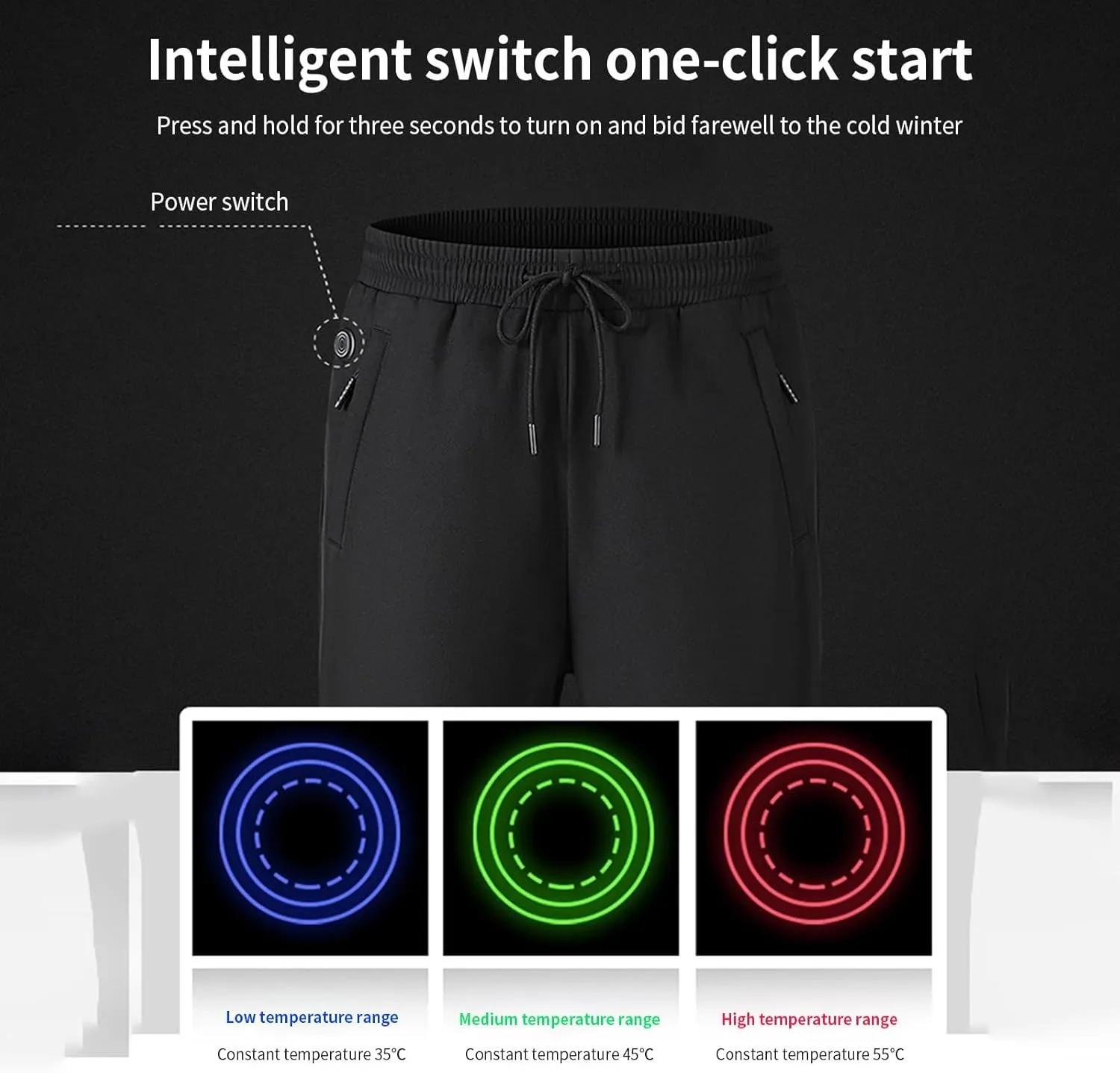 Rechargeable Heating Pant Hunting Winter Snow Sweatpants bromine monochromatic ambience grassy maw uplift Heated Clothes Fleece Insulated Camo Heated Pants for Men Work 