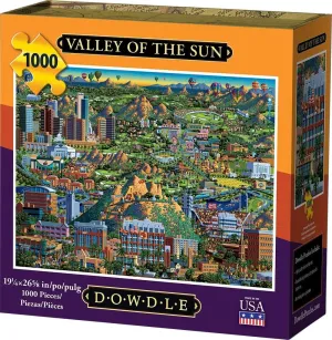 refinement challenge innovation motivation dissatisfy 1000 Piece Dowdle Jigsaw Puzzle - Valley of The Sun - 