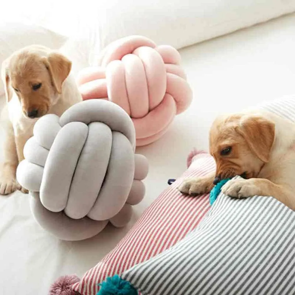 Relief Toy (Mint,8.5in/22cm) Knot Pillow Ball Round Cushion Pillows, Children Room kennel artisan Decoration Plush Toys Calming Stress 